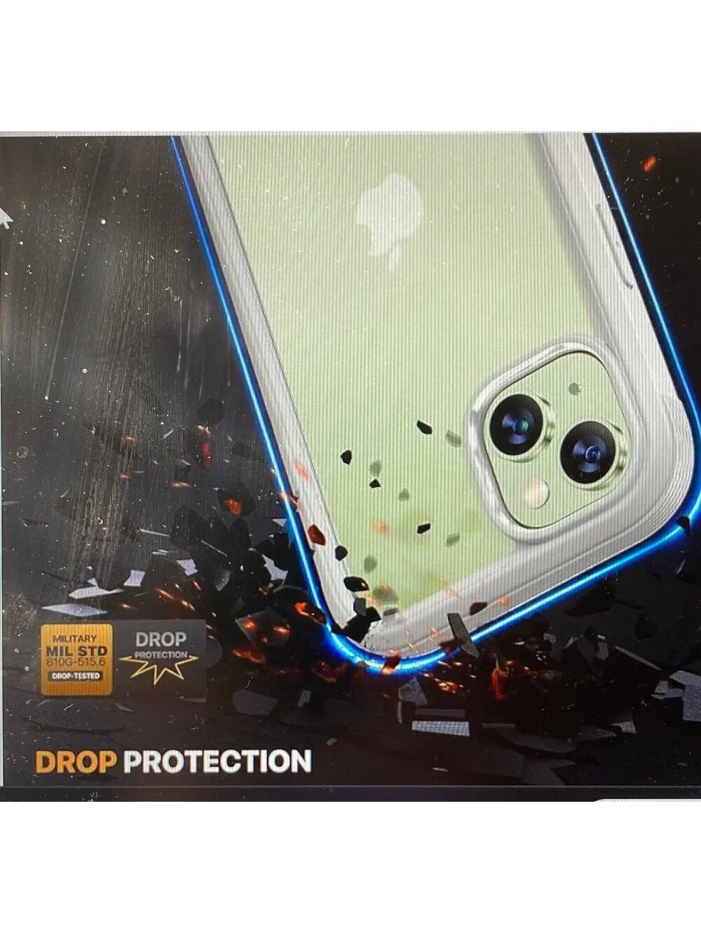Diaclara Case for iPhone 15 White/Clear
